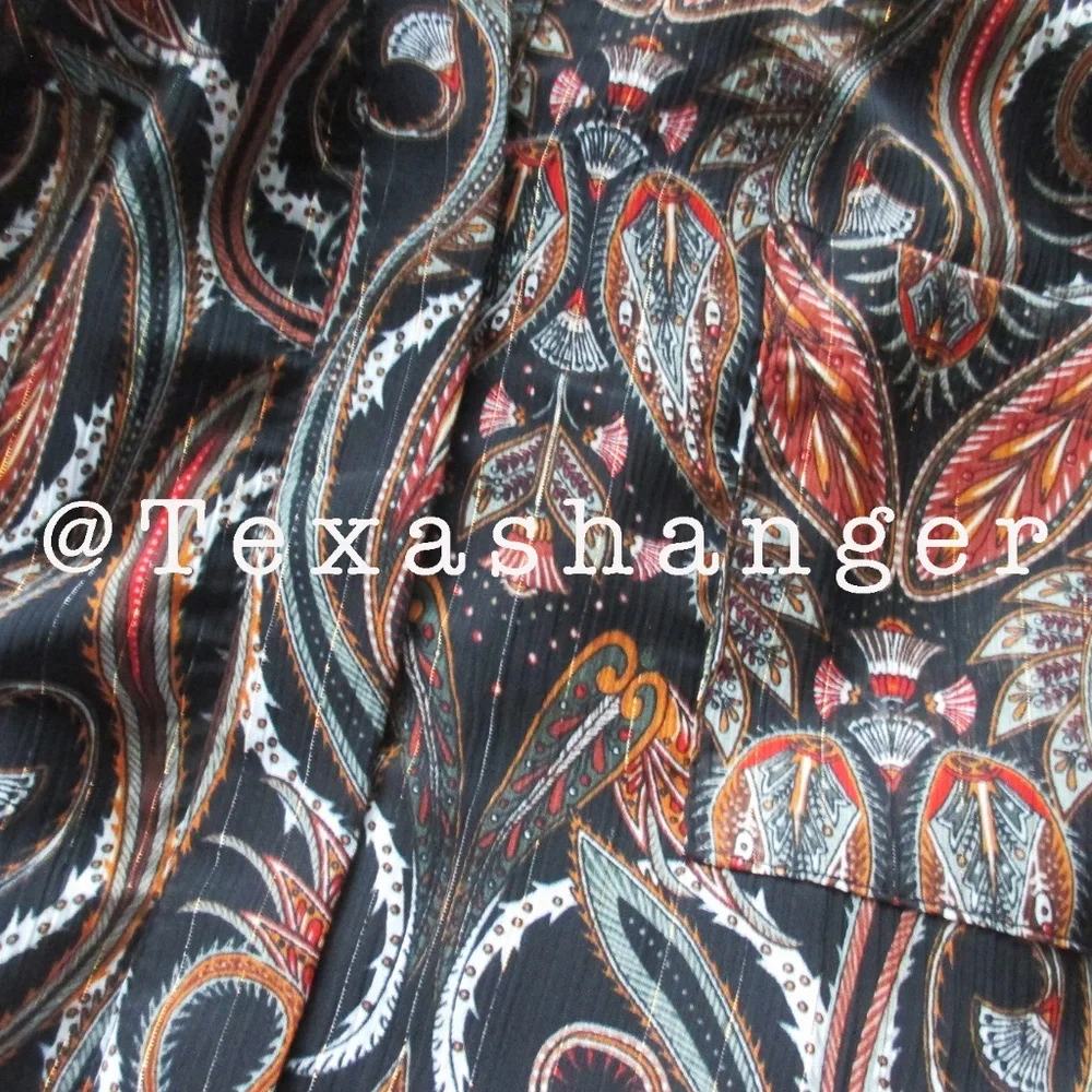 NWT MISA LA Ines Dress S Small Spartina Paisley - Picture 2 of 12